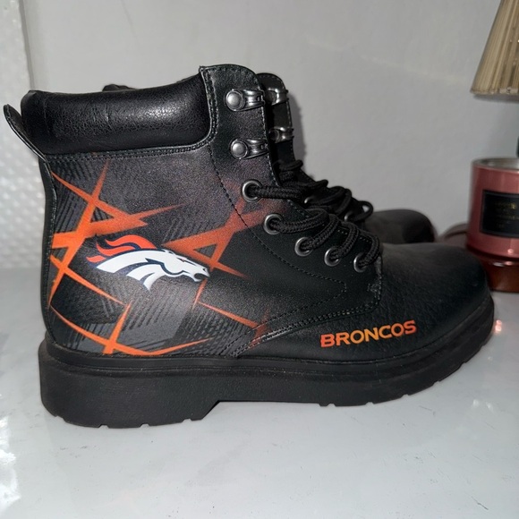 Denver Broncos Black and Orange Boots - Picture 3 of 5